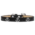 Pet Pal Silver Anchor Widget Dog CollarBlack Ice Cream Size 10 PE855548